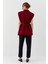 Oversize Blazer Yelek Bordo 4