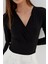 Çıtçıtlı Bluz Sıyah 4