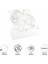Decohandy Pvc Yer Karosu 30X30CM 4'lü Paket - Mermer Desenli Beyaz 0,36M2 2