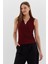 V Yaka Bluz Bordo 3