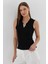 V Yaka Bluz Sıyah 3