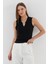 V Yaka Bluz Sıyah 4