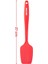 Kaşık Spatula, Isıya Dayanıklı Yanmaz Yapışmaz Tek Parça Silikon Kaşık Spatula 27CM Kırmızı 2
