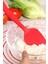 Kaşık Spatula, Isıya Dayanıklı Yanmaz Yapışmaz Tek Parça Silikon Kaşık Spatula 27CM Kırmızı 5