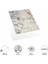 Decohandy 30X30 cm Pvc Duvar Karosu 4'lü Paket - Siyah Beyaz Mermer 2