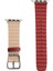 Apple Watch 2/3/4/5/6/7/8/9/se/ultra 42MM 44MM 45MM 49MM Baklalı Deri Tokalı Kordon 1