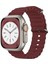 Apple Watch 2/3/4/5/6/7/8/9/se/se2 38MM 40MM 41MM Uyumlu Silikon Loop Kordon 1