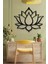 Lotus Çiçeği Dekoratif Siyah Metal Tablosu 45X37CM 2