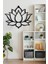 Lotus Çiçeği Dekoratif Siyah Metal Tablosu 45X37CM 4
