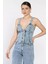 Arkası Korseli Jean Kot Büstiyer P-00017202 2