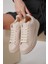 Samira Premium Ortopedik Bej Kadın Sneaker 5