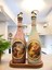 Özel Tasarım Vintage Desenli Sunum Stantlı Zeytinyağı Sıvıyağ Şişesi 2'li 750 ml 2