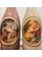 Özel Tasarım Vintage Desenli Sunum Stantlı Zeytinyağı Sıvıyağ Şişesi 2'li 750 ml 5