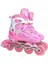 Paten Kız Çocuk Pembe Metal Ayaklı Alıştırma Pateni 3