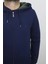 Santa Fistan Store Erkek Düz Rahat Kalıp Hakim Yaka 3 Iplik Şardonlu Kapüşon Kışlık Sweat 2
