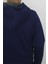 Santa Fistan Store Erkek Düz Rahat Kalıp Hakim Yaka 3 Iplik Şardonlu Kapüşon Kışlık Sweat 4