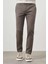 Erkek Haki Yazlık Pamuk Yan Cep Slim Fit Chino Pantolon 1