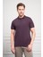 Erkek Mürdüm Basic Polo Yaka Dynamic Fit T-Shirt 1