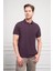 Erkek Mürdüm Basic Polo Yaka Dynamic Fit T-Shirt 3