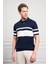 Erkek Lacivert Trend Dynamic Fit Rahat Kesim Polo Yaka T-Shirt 3