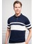 Erkek Lacivert Trend Dynamic Fit Rahat Kesim Polo Yaka T-Shirt 4
