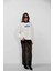 Baskılı Sıfır Yaka Oversize Sweatshirt 2