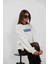Baskılı Sıfır Yaka Oversize Sweatshirt 3