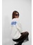 Baskılı Sıfır Yaka Oversize Sweatshirt 4