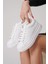 Samira Premium Ortopedik Beyaz Kadın Sneaker 4