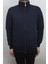 Fistan Store Erkek Düz Spor Dar Kalıp Hakim Yaka 3 Iplik Şardonlu Fermuarlı Kışlık Sweat 1