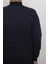 Fistan Store Erkek Düz Spor Dar Kalıp Hakim Yaka 3 Iplik Şardonlu Fermuarlı Kışlık Sweat 5