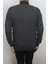 Fistan Store Erkek Düz Spor Dar Kalıp Hakim Yaka 3 Iplik Şardonlu Fermuarlı Kışlık Sweat 4