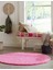 Soft Shaggy 100X100 Daire Kaymaz Taban Salon Oturma Odası Çocuk Odası Halısı 1