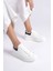Samira Premium Ortopedik Beyaz Siyah Kadın Sneaker 3