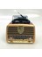 RX-BT1110S Retro Radyo Solar Enerjili, Bluetooth, Usb, Fm/am/sw Kahverengi 2