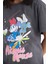 Kız Çocuk Disney Mickey & Minnie Oversize Geniş Kalıp Bisiklet Yaka Kısa Kollu Tişört E2617A825SM 4