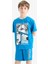 Erkek Çocuk Pijama Takımı Baskılı Kısa Kollu Üst Beli Lastikli Şort E2695A825HS 4