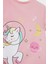 Kız Bebek Pijama Takımı Unicorn Baskılı Kısa Kollu Penye Üst Beli Lastikli Şort E1553A525HS 3