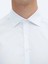 Beyaz Düz Slim Fit Dokuma Klasik %100 Pamuk Gömlek 4