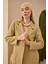 Keten Blazer Ceket Açık Camel 5