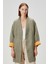 Quilted Keten Ceket Haki / Oak Buff 1