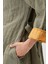 Quilted Keten Ceket Haki / Oak Buff 5