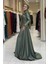 Pul Payet Saten Abiye 7064 Haki 3