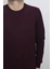 Fistan Store Erkek Bordo Desenli Spor Kesim Normal Kalıp Bisiklet Yaka Selanik Kumaşlı Kışlık Kazak 2