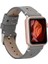 Apple Watch Uyumlu Deri Kordon Ba8 42-44-45MM Rst9 Gri 5