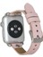 Apple Watch Uyumlu Deri Kordon 38-40-41MM St Nu2 Pembe 2