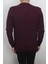 Fistan Store Erkek Bordo Desenli Spor Kesim Normal Kalıp Bisiklet Yaka Selanik Kumaşlı Kışlık Kazak 3