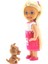 Cute Girl Kahverengi Köpekli ve Sarışın Mini Bebek 4