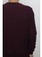 Fistan Store Erkek Bordo Desenli Spor Kesim Normal Kalıp Bisiklet Yaka Selanik Kumaşlı Kışlık Kazak 4