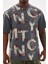 Unisex Baskılı Oversize T-Shirt - Füme 1